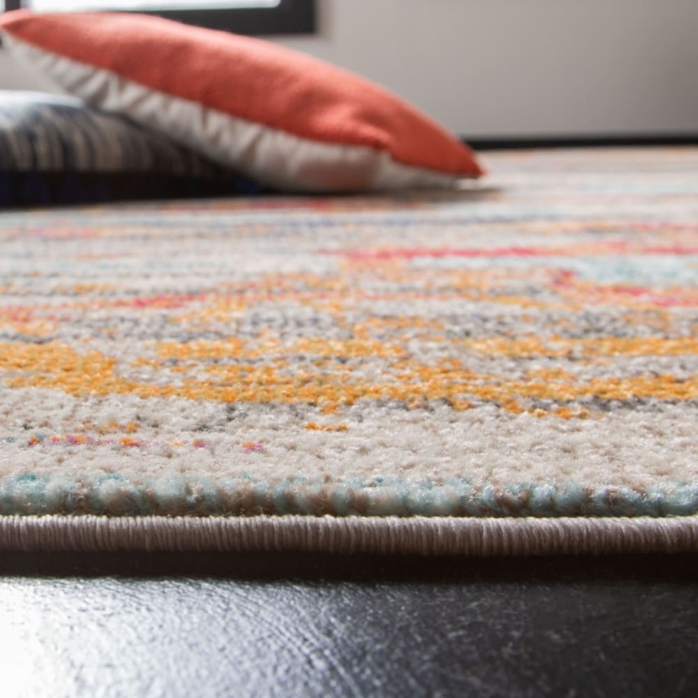 Tapis contemporain en polypropylène blanc/multicolore, 160 x 229 cm — vue 4
