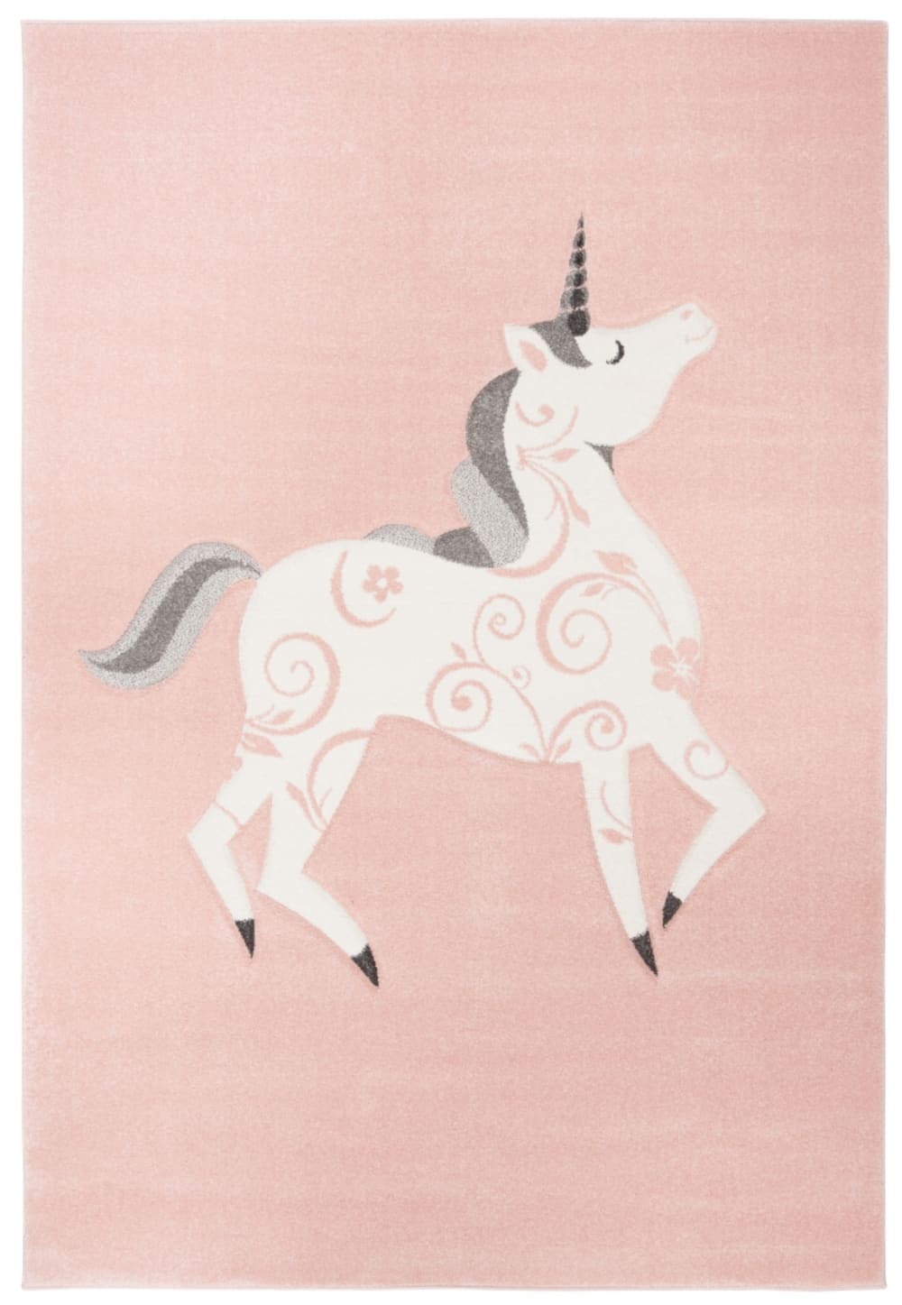 Safavieh Zeitgenössische Polypropylen-Teppich in Rosa/Weiß, 160 x 229 cm style modern Rosa Pp - Polypropylen