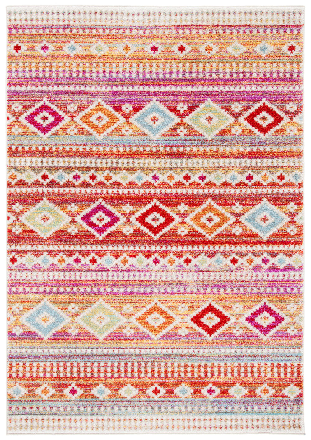 Safavieh Global Polypropylen-Teppich in Orange/Weiß, 155 x 229 cm style exotic orange Pp - Polypropylen