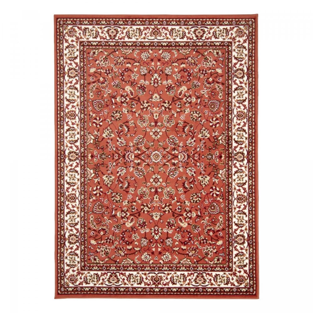 Un amour de tapis Orientalischer Teppich, 160 x 225 cm, orientalisch, Terrakotta style classic chic orange Öko-Tex Zertifikat Pes - Polyester