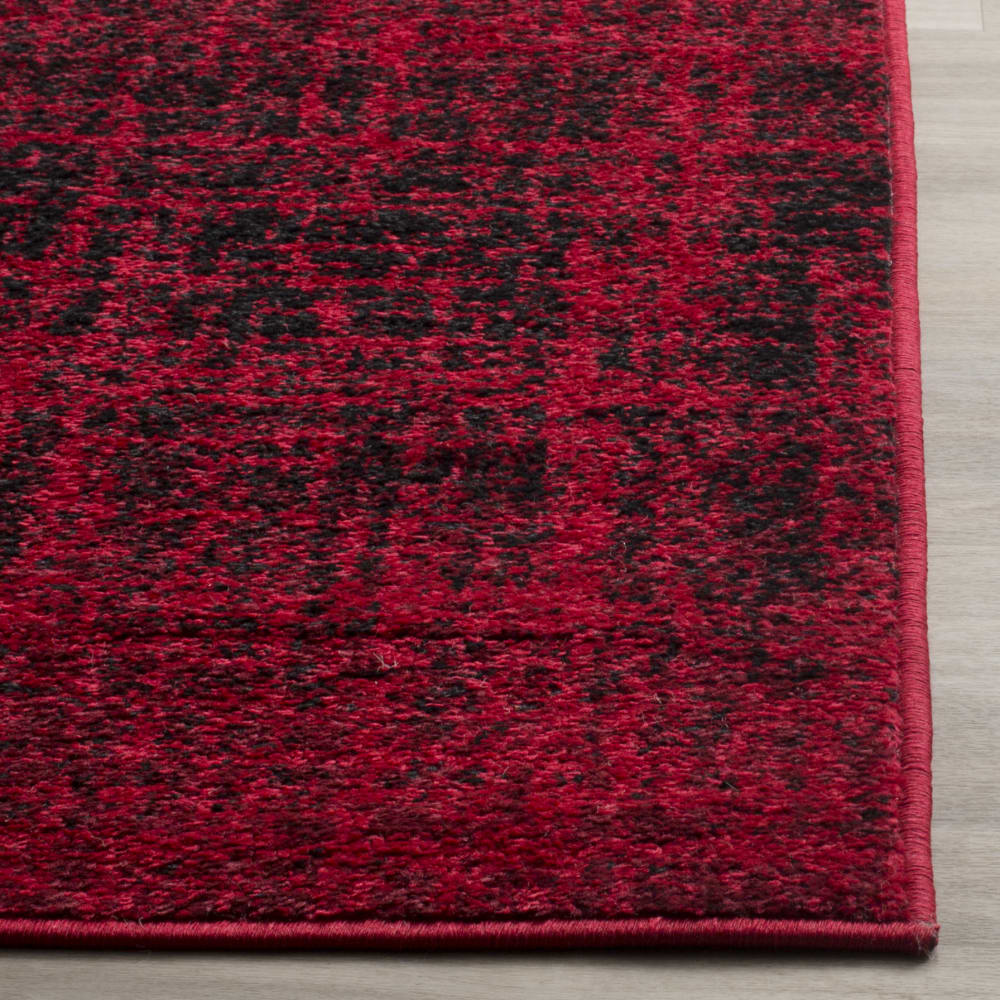 Tapis contemporain en polypropylène rouge/noir, 155 x 229 cm — vue 4