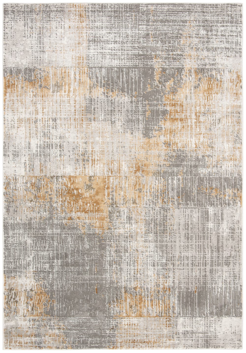 Safavieh Zeitgenössische Polypropylen-Teppich in Grau/Beige, 160 x 229 cm style modern Grau Pp - Polypropylen