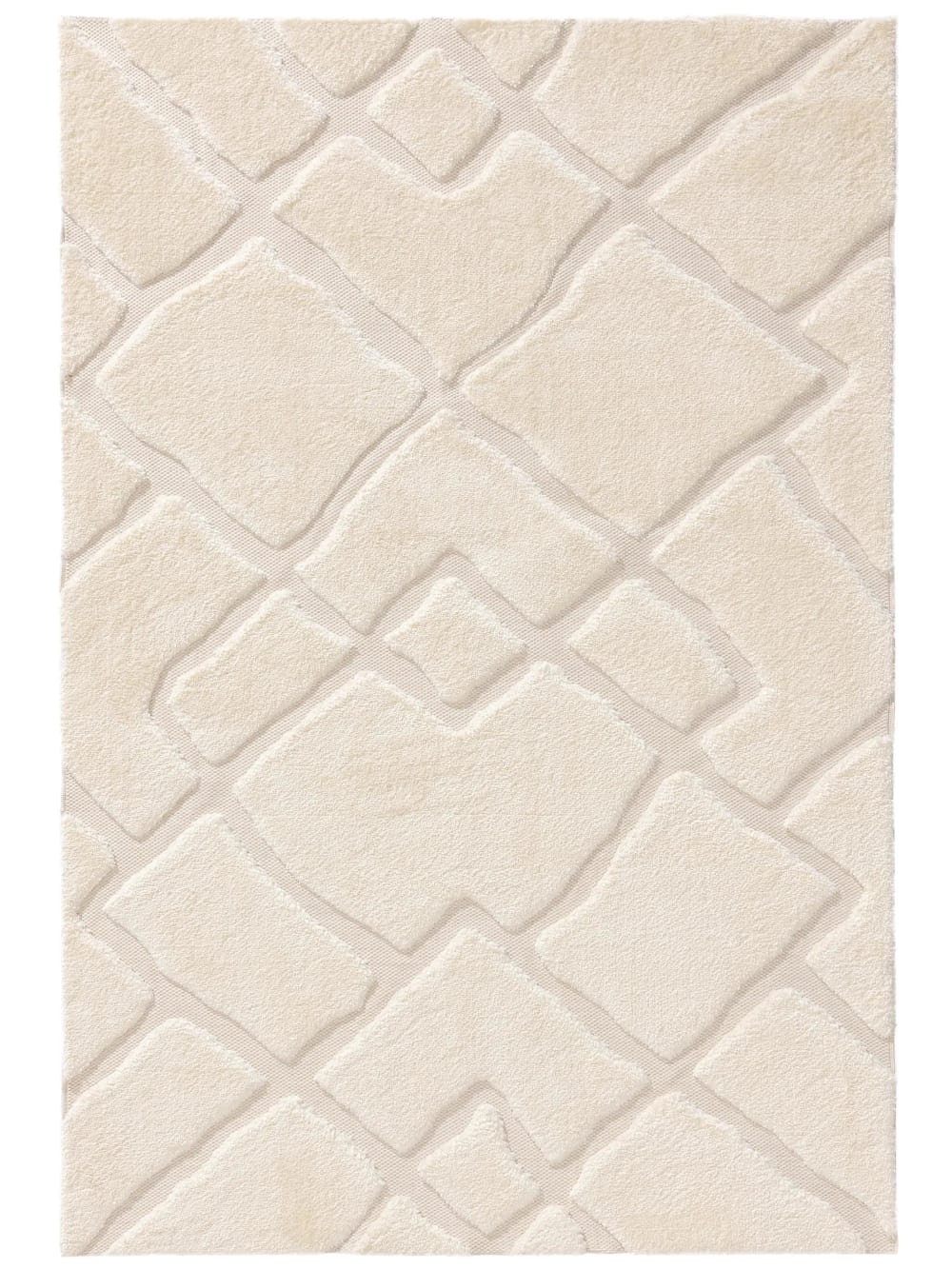 Benuta Teppich cream 140x200 style modern Beige Öko-Tex Zertifikat Pes - Polyester