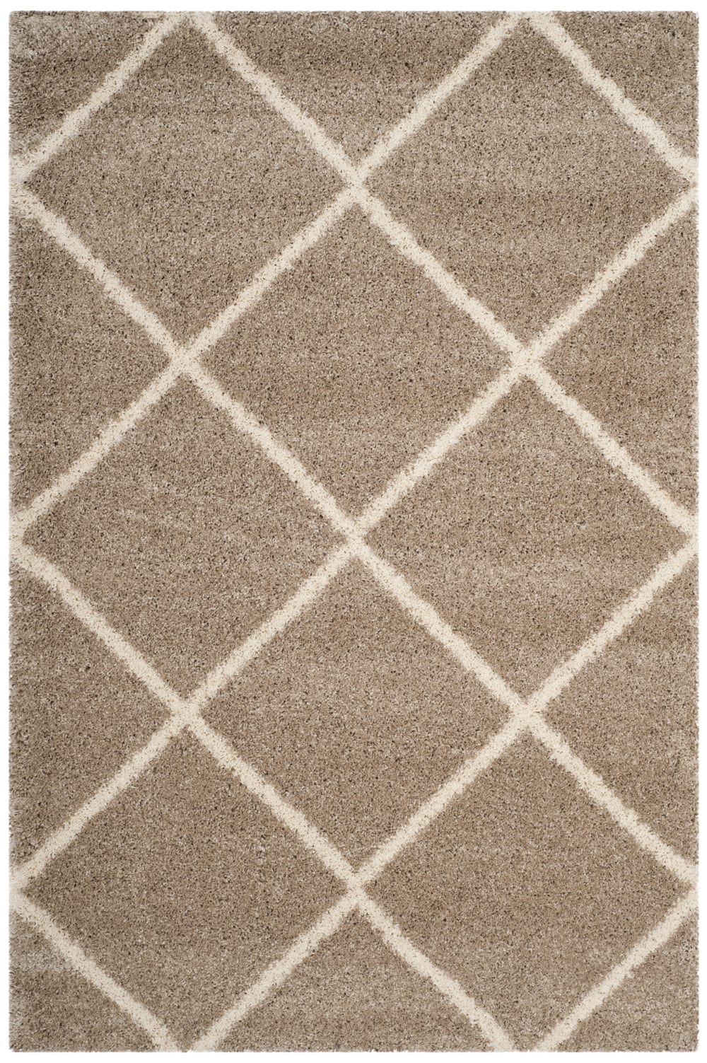 Tapis en polypropylène beige/blanc, 155 x 229 cm