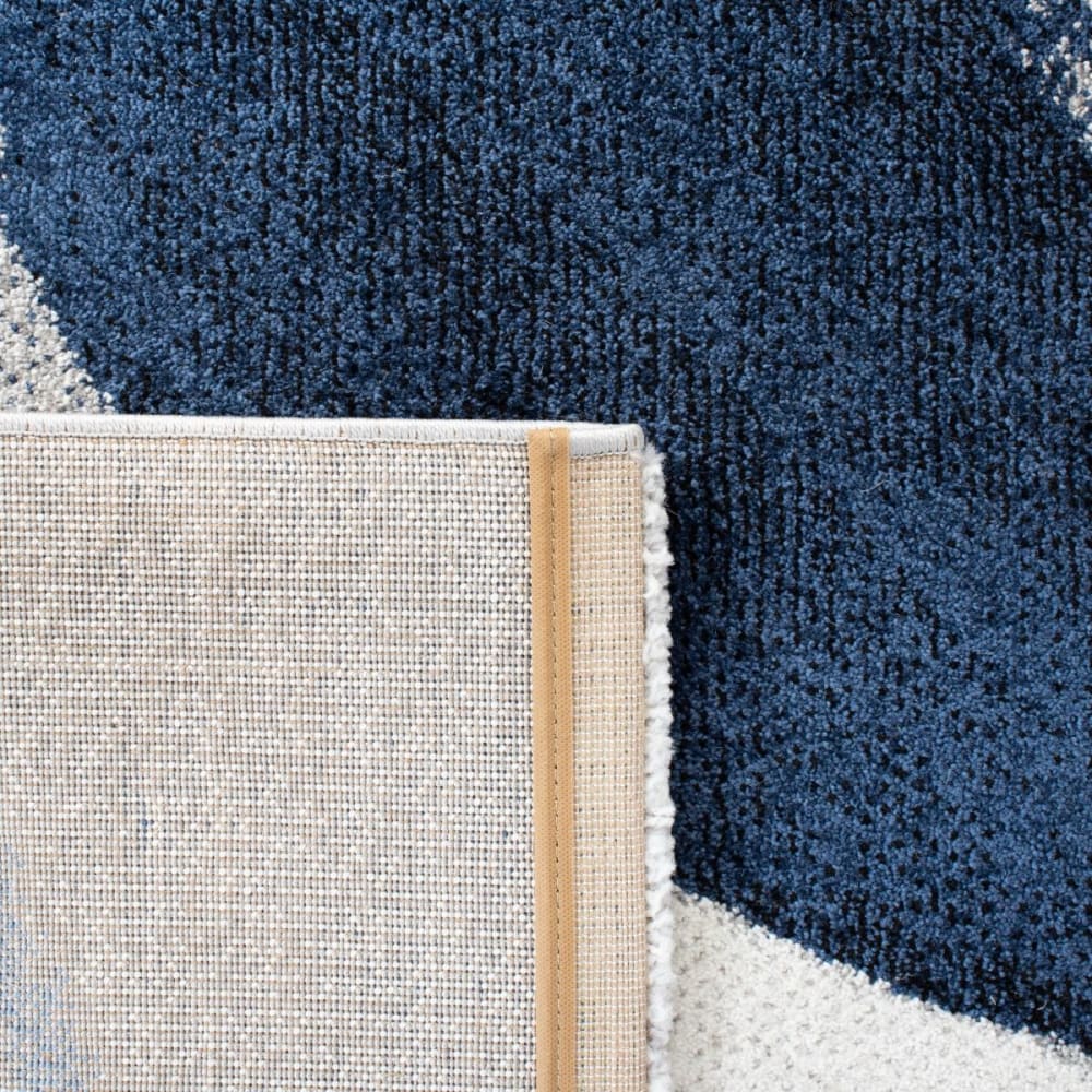 Tapis contemporain en polypropylène gris/bleu, 160 x 229 cm — vue 4