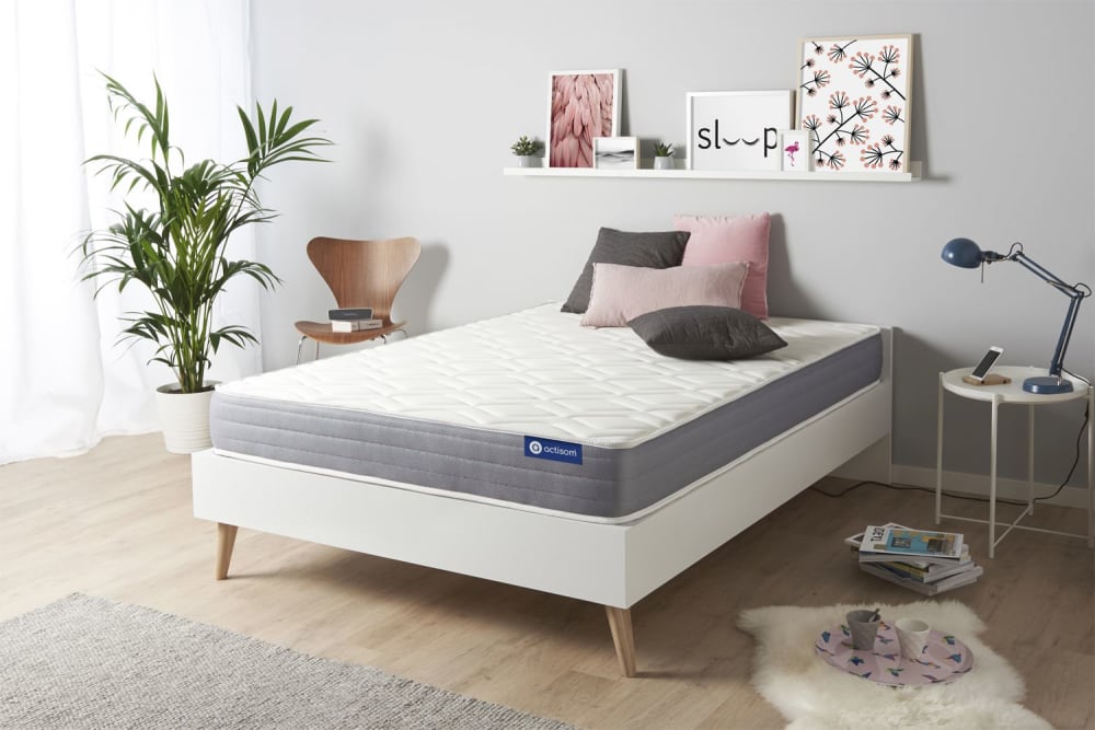 Matratze aus Memory-Schaum 180 x 220 cm, weiß, Härtegrad : Fest -