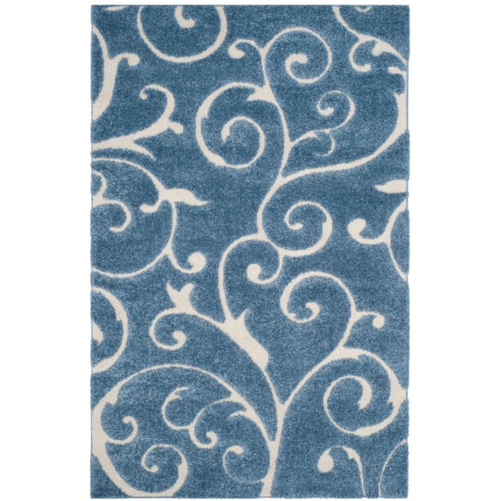 Safavieh Polypropylen-Teppich in Blau/Beige, 160 x 229 cm style classic chic Blau Pp - Polypropylen