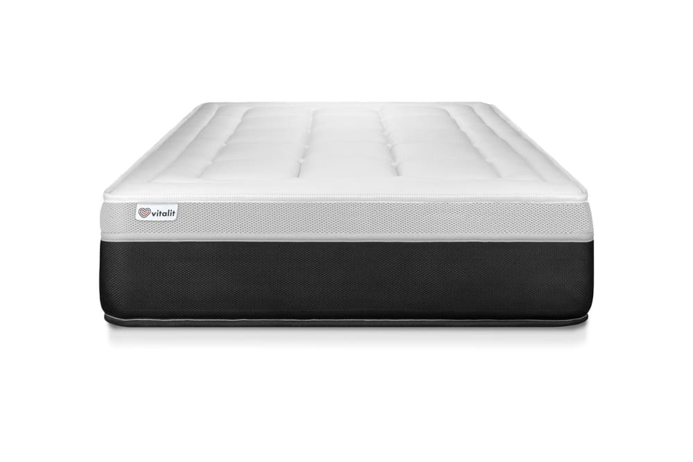 Vitalit Matratze aus Taschenfederkern und Memory-Schaum 100 x 220 cm, weiß style modern - Stoff