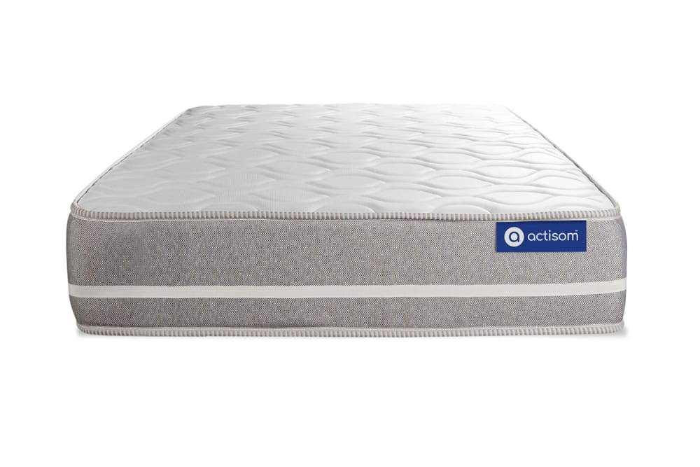 Actisom Matratze aus Memory-Schaum 70 x 220 cm, weiß, Härtegrad : Mittel style modern - Stoff