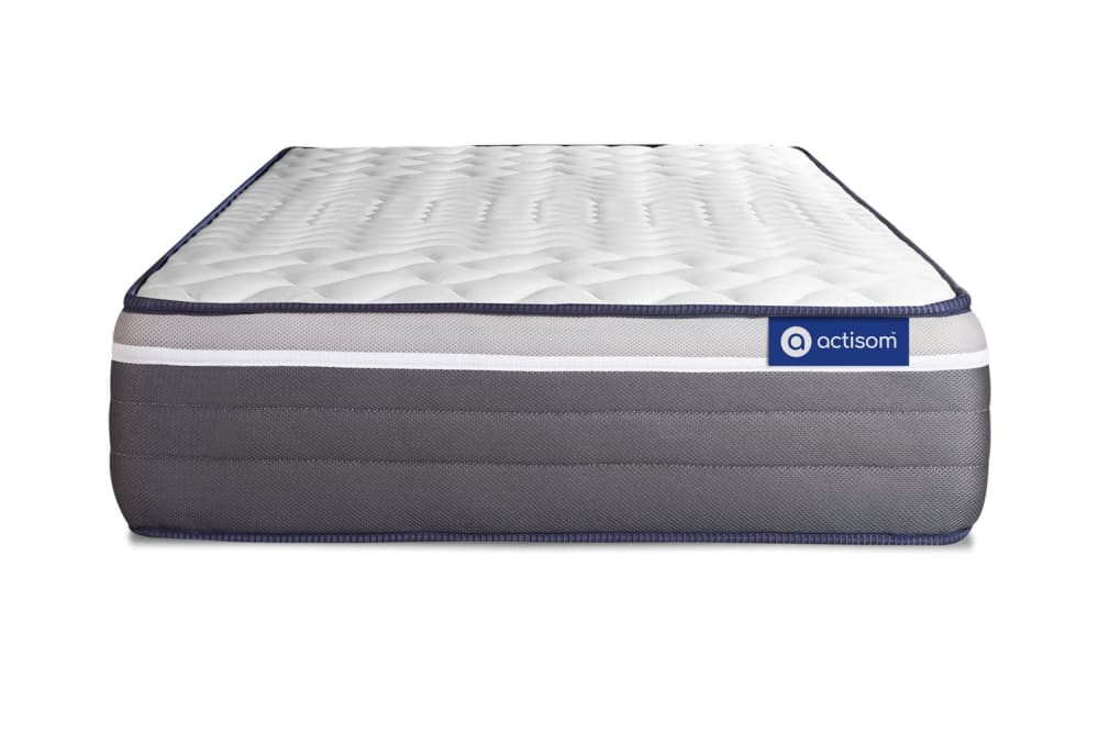 Actisom Matratze aus Memory-Schaum 80 x 220 cm, weiß, Härtegrad : Sehr fest style modern - Stoff
