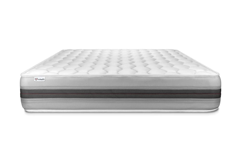 Vitalit Matratze aus Taschenfederkern und Memory-Schaum 180 x 220 cm, weiß style modern - Stoff