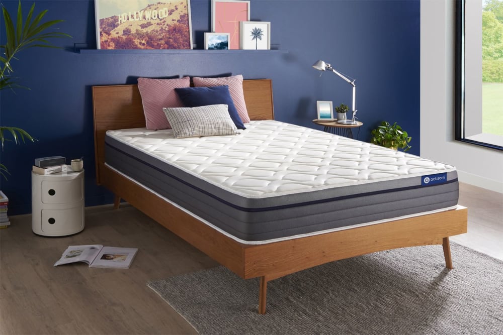 Matratze aus Taschenfederkern und Memory-Schaum 130 x 220 cm,