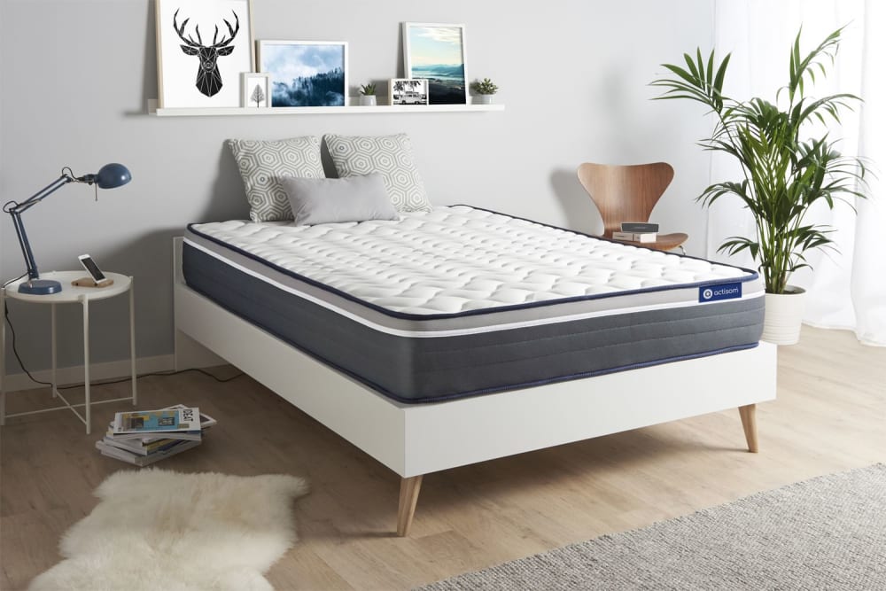 Matratze aus Memory-Schaum 160 x 220 cm, weiß, Härtegrad : Sehr