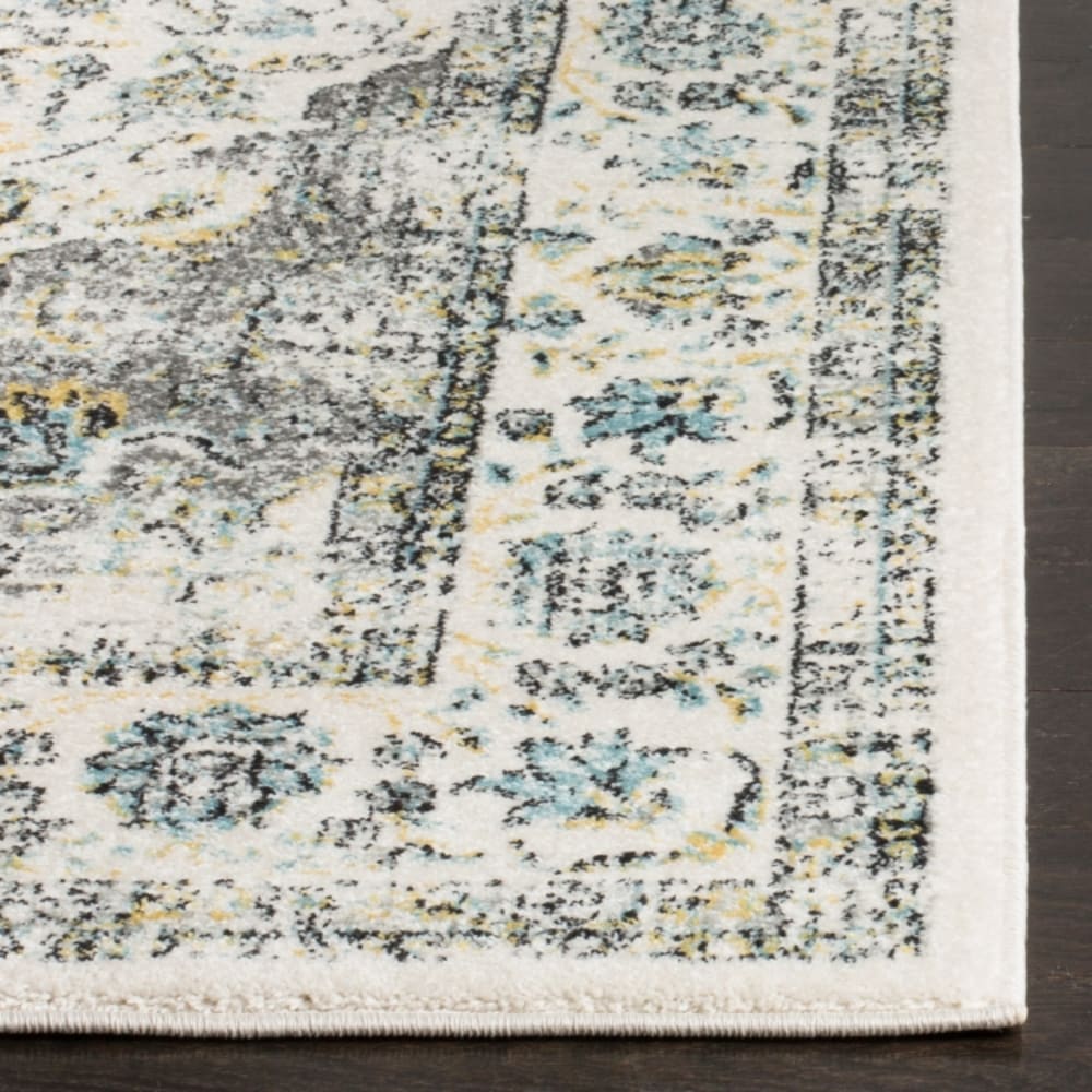 Tapis de transition en polypropylène gris/or, 155 x 229 cm — vue 4