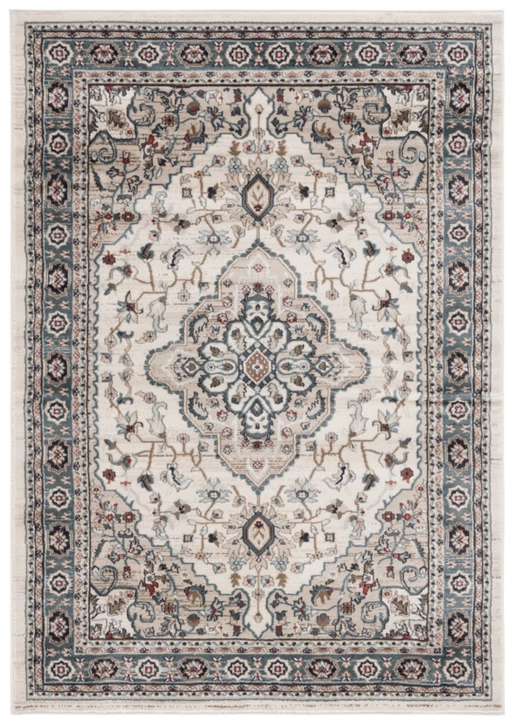 Safavieh Traditionell Polypropylen-Teppich in Beige, 160 x 229 cm style vintage Beige Pp - Polypropylen