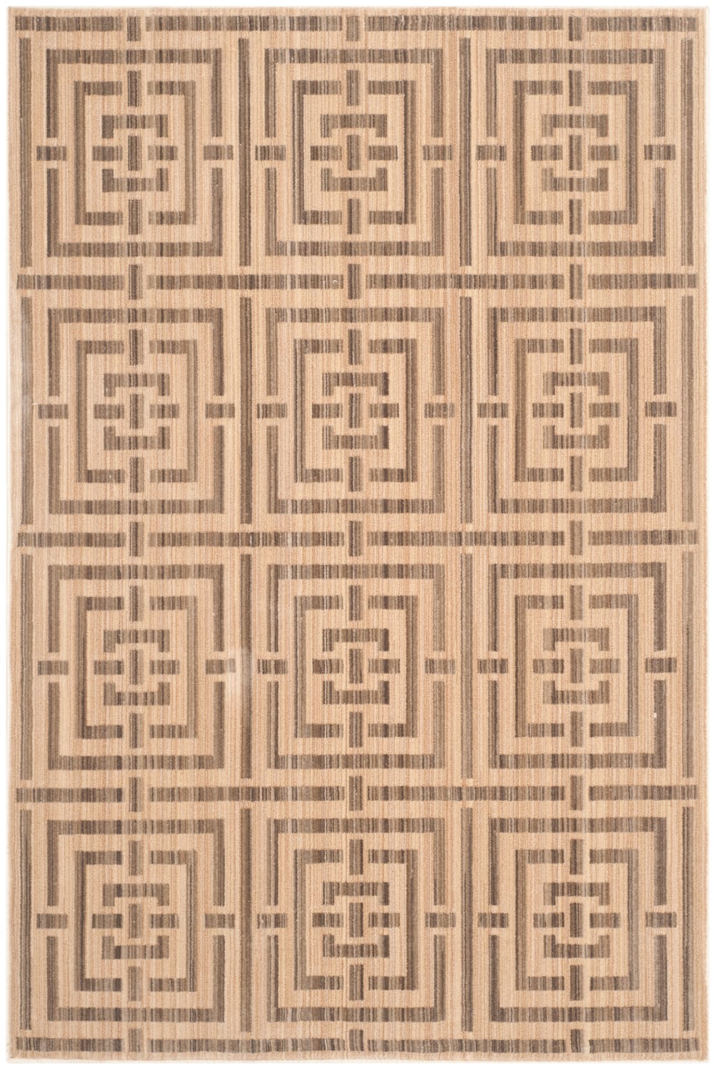 Safavieh Zeitgenössische Polyester-Teppich in Gelb/Taupe, 155 x 229 cm style modern Gelb Pes - Polyester
