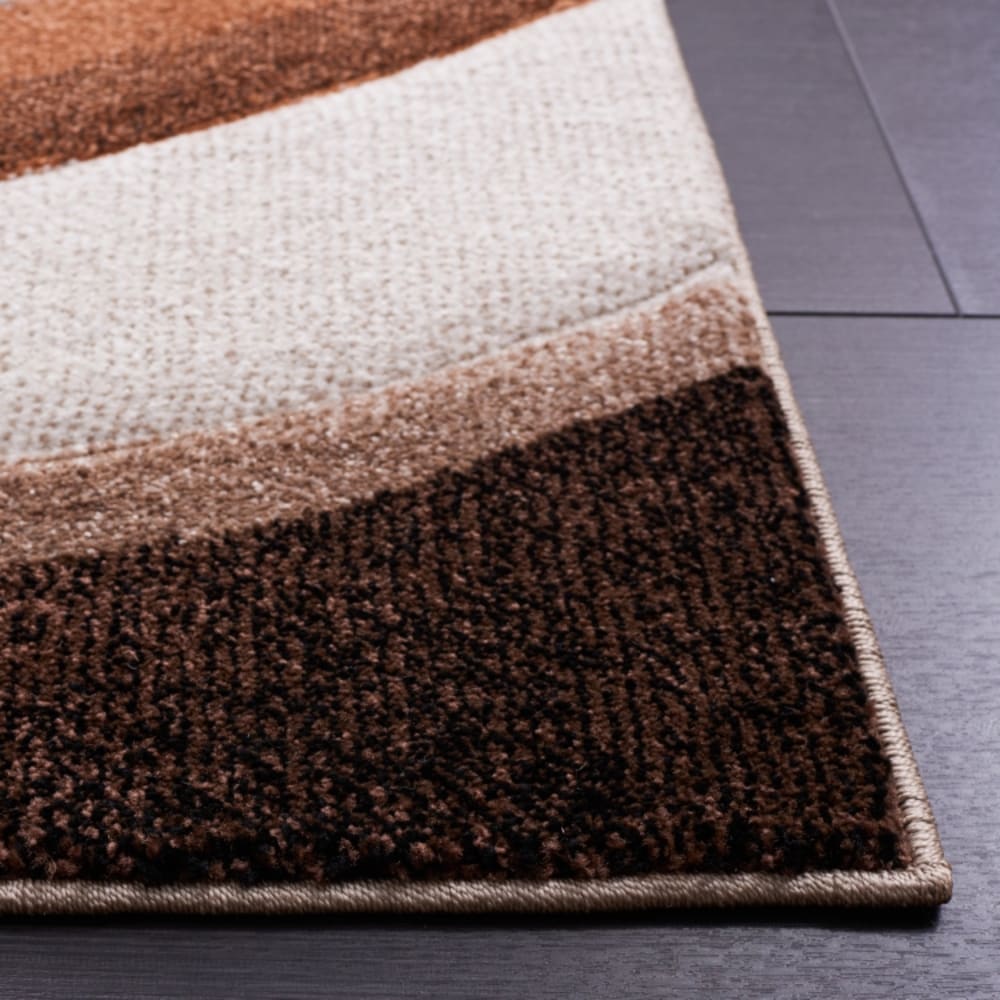 Tapis contemporain en polypropylène beige/marron, 160 x 229 cm — vue 4