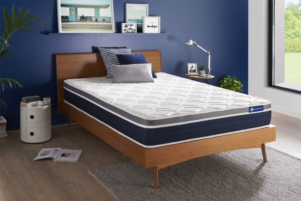 Matratze aus Taschenfederkern und Memory-Schaum 130 x 220 cm,