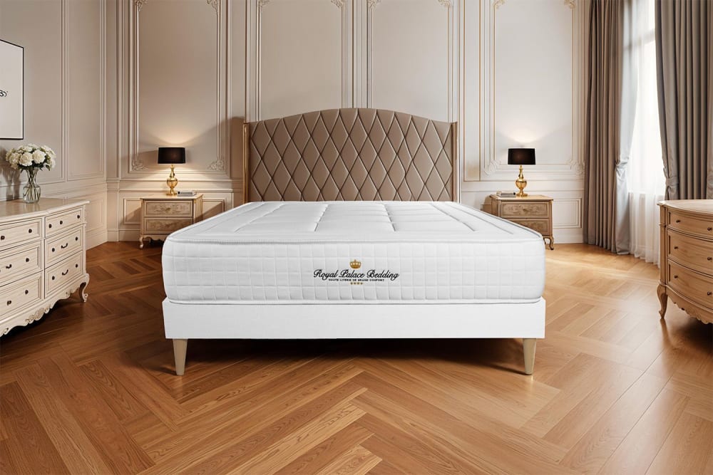 Matratze aus Memory-Schaum 130 x 220 cm, weiß, Härtegrad : Sehr