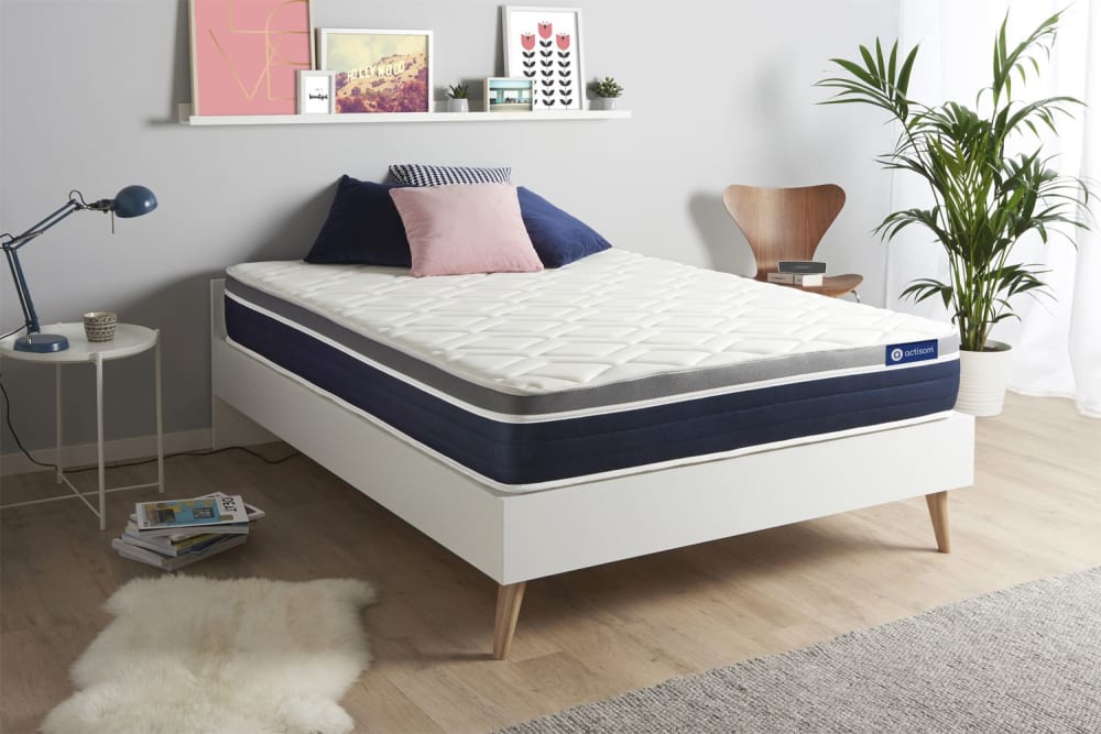 Matratze aus Memory-Schaum 160 x 220 cm, weiß, Härtegrad : Fest -