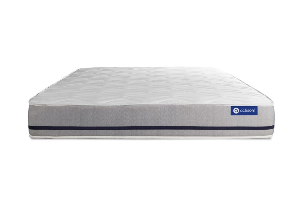 Actisom Matratze Taschenfederkern 130 x 220 cm, weiß, Härtegrad : Fest style modern - Stoff
