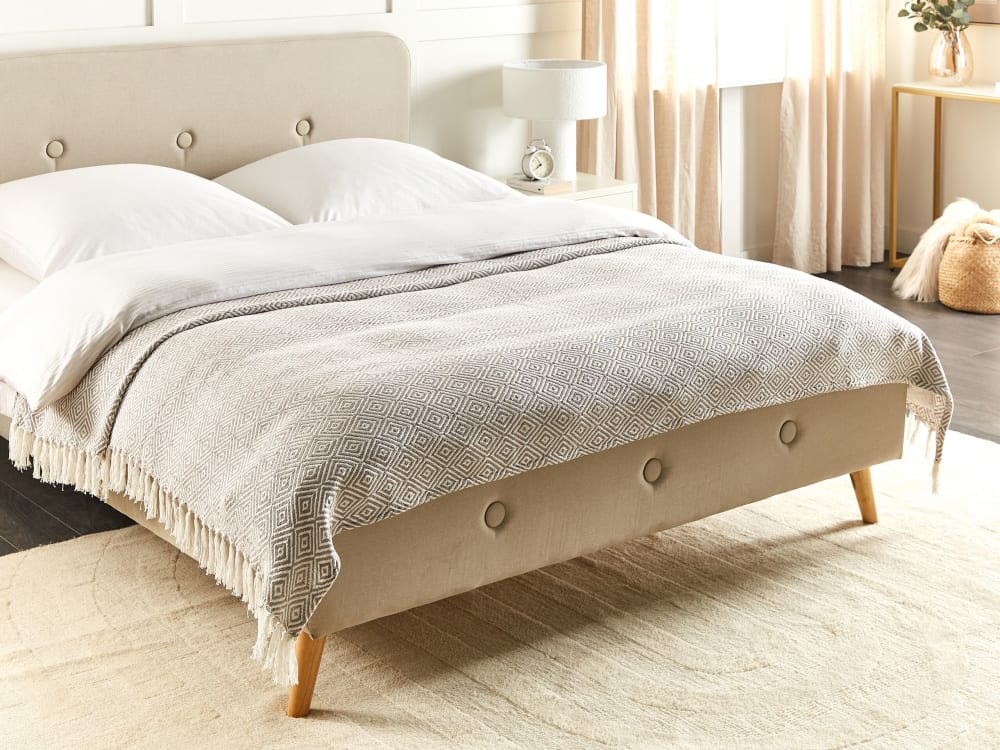 Tagesdecke aus Baumwolle 240 x 220cm, beige - Maisons Du Monde