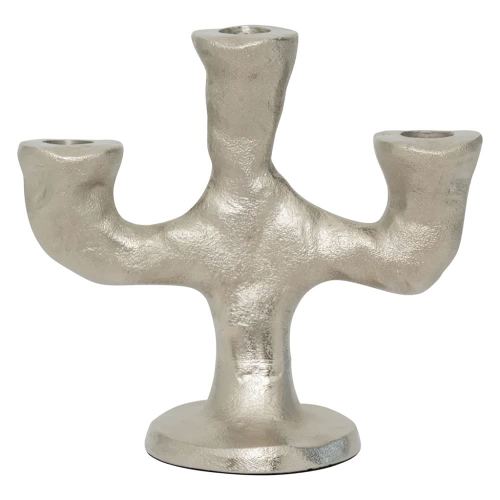 Urban Nature Culture Kerzenhalter aus Aluminium grau 20 *9.5* 19 cm - Aluminium