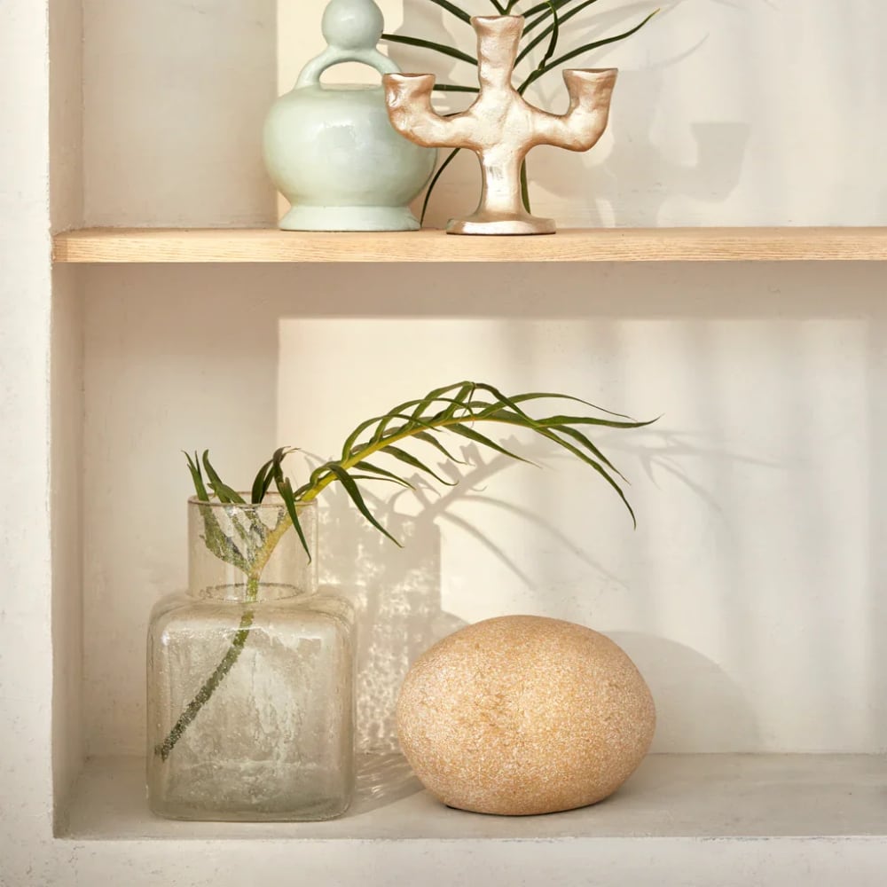 Kerzenhalter aus Aluminium grau 20 *9.5* 19 cm - Maisons Du Monde