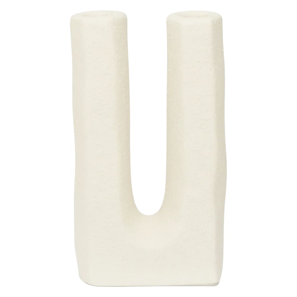 Urban Nature Culture Kerzenhalter aus Keramik weiß 10.7 * 5 * 20 cm - Keramik