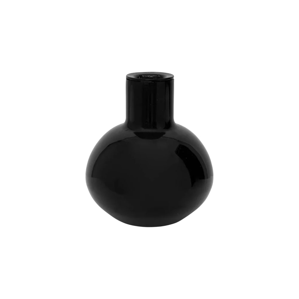 Urban Nature Culture Kerzenhalter aus Glas schwarz Ø 10.6 * 12 cm - Glas