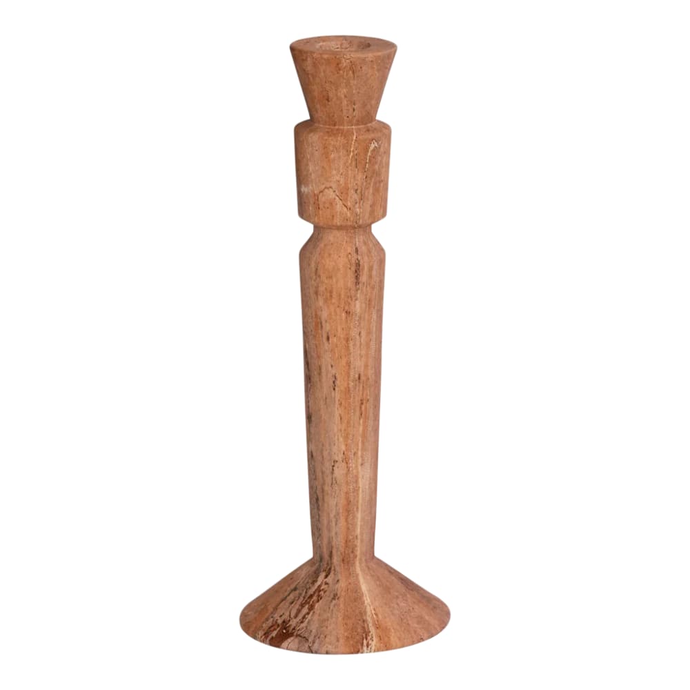 Urban Nature Culture Kerzenhalter aus Stein beige Ø 10 * 28 cm - Naturstein