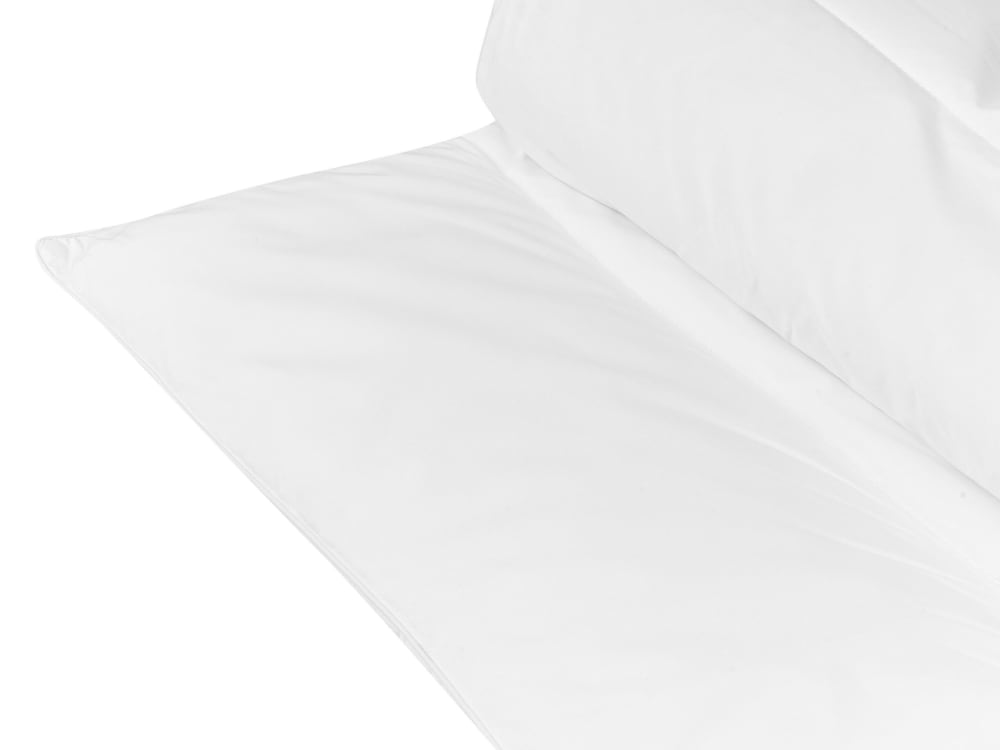 Beliani Bettdecke aus Lyocell 240 x 220cm, weiß - Stoff