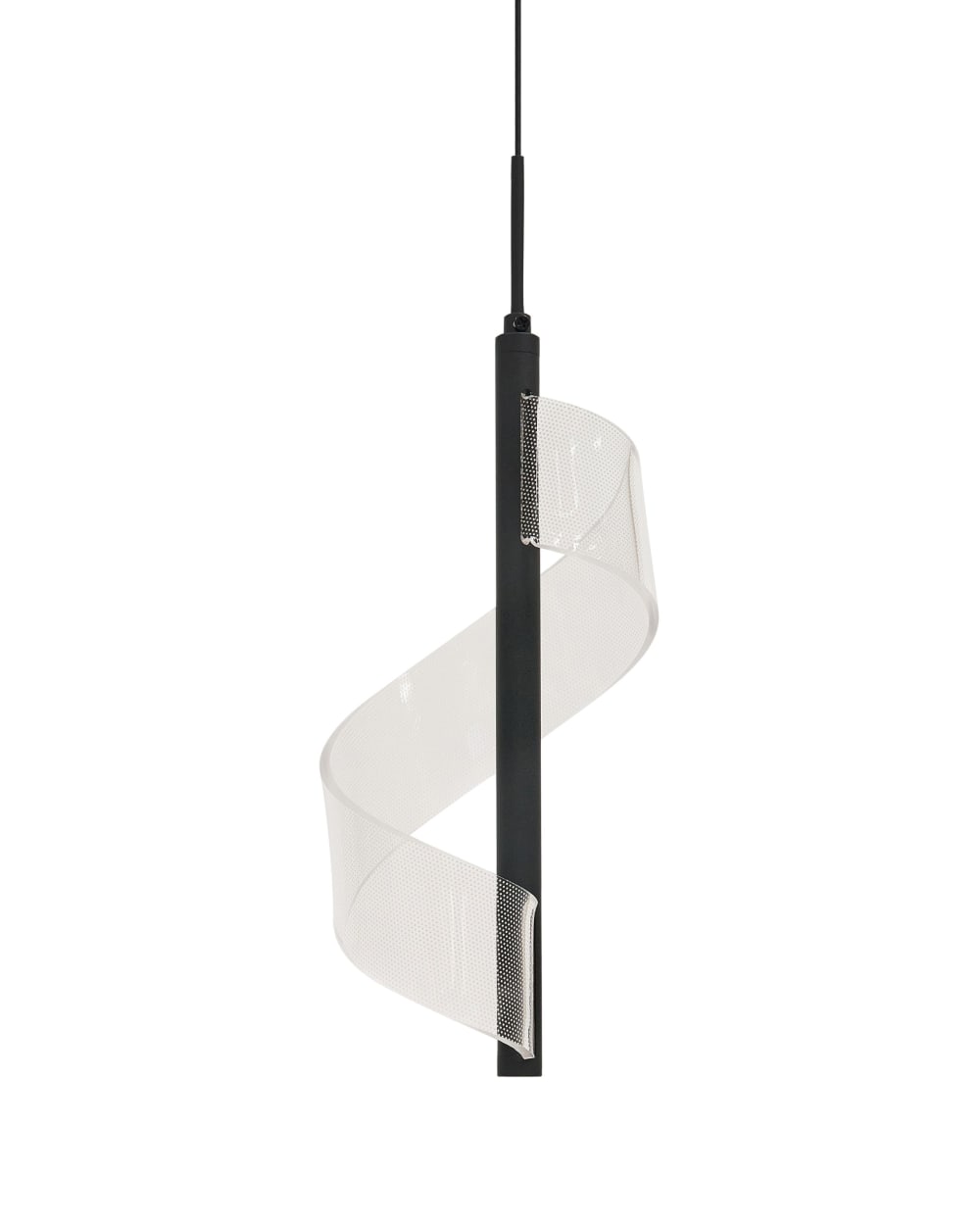 Beliani LED Pendelleuchten aus Metall 190cm, schwarz style modern - Metall