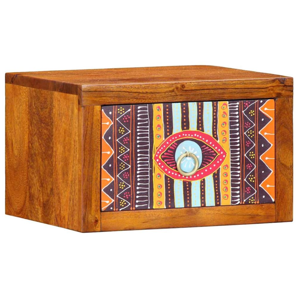 Table de chevet  ambre marron  35 x 30 x 22 cm