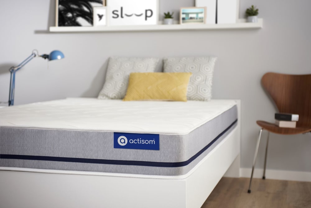 Matratze aus Memory-Schaum 90 x 220 cm, weiß, Härtegrad : Fest -