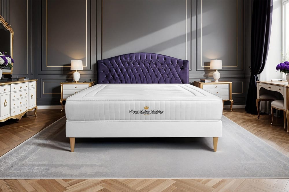 Matratze aus Memory-Schaum 130 x 220 cm, weiß, Härtegrad : Sehr