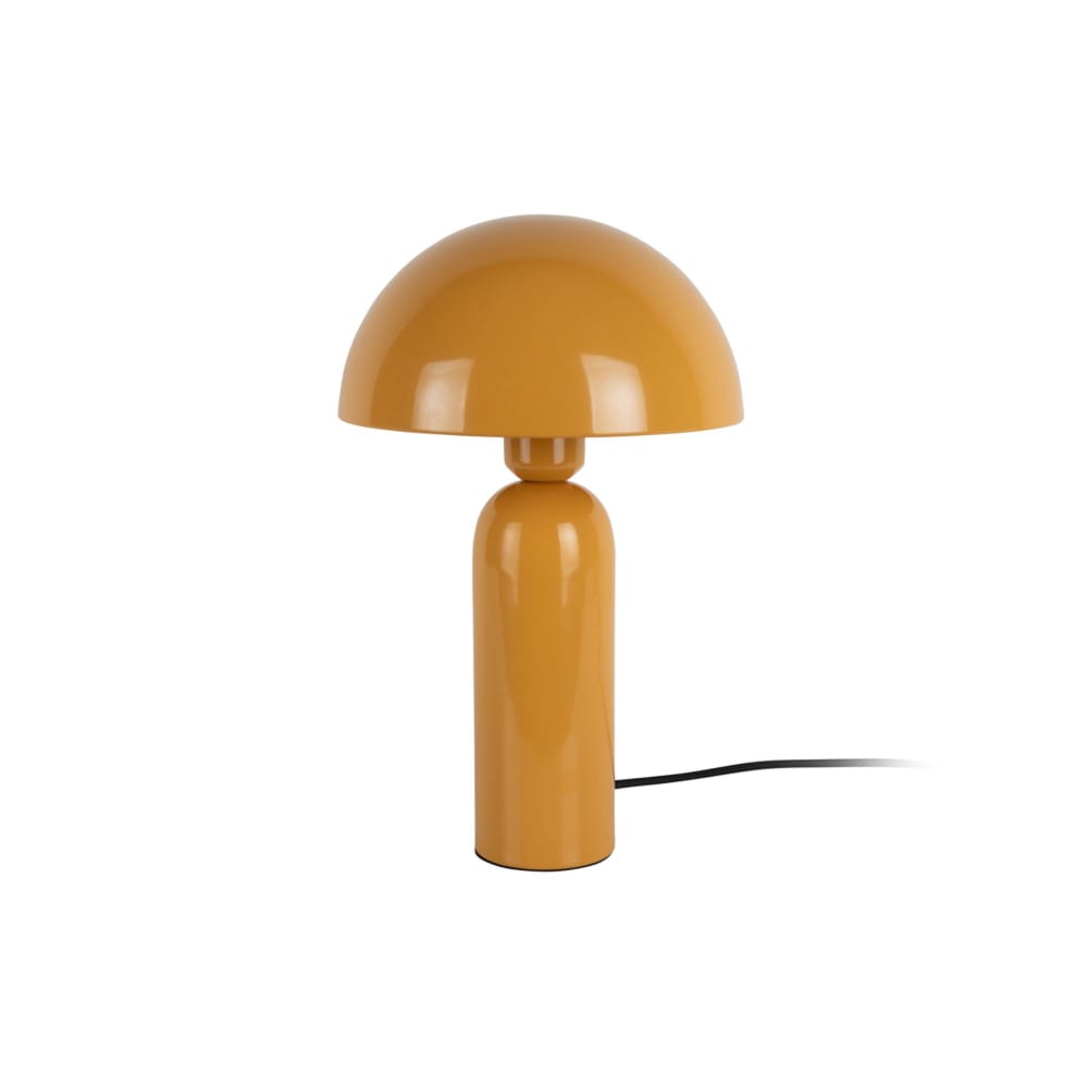 Lampe de table métal jaune 22x22x35cm