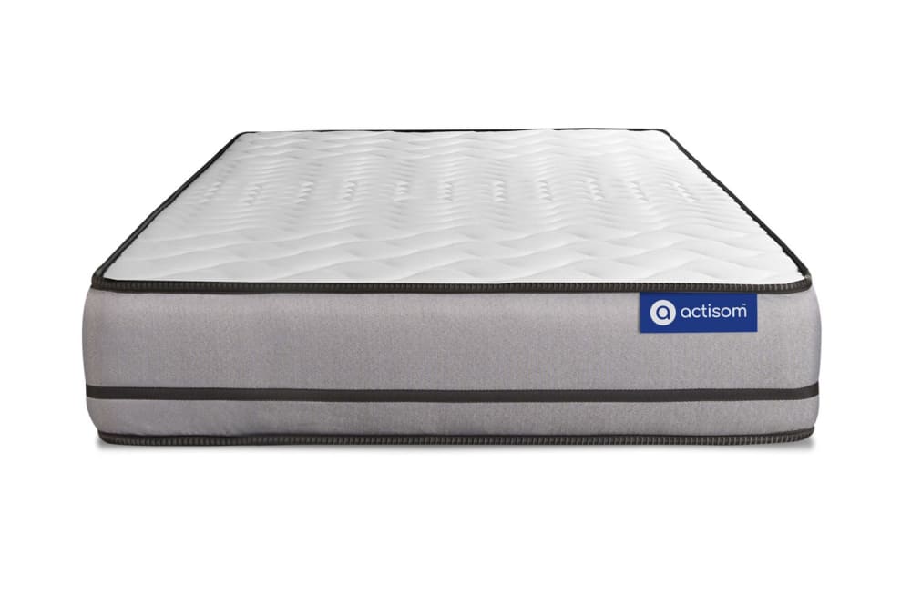 Actisom Matratze Taschenfederkern 90 x 220 cm, weiß, Härtegrad : Sehr fest style modern - Stoff