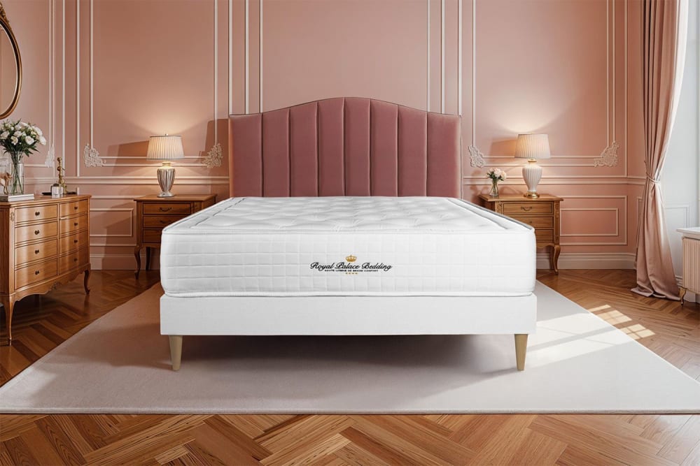 Matratze aus Memory-Schaum 130 x 220 cm, weiß, Härtegrad : Mittel