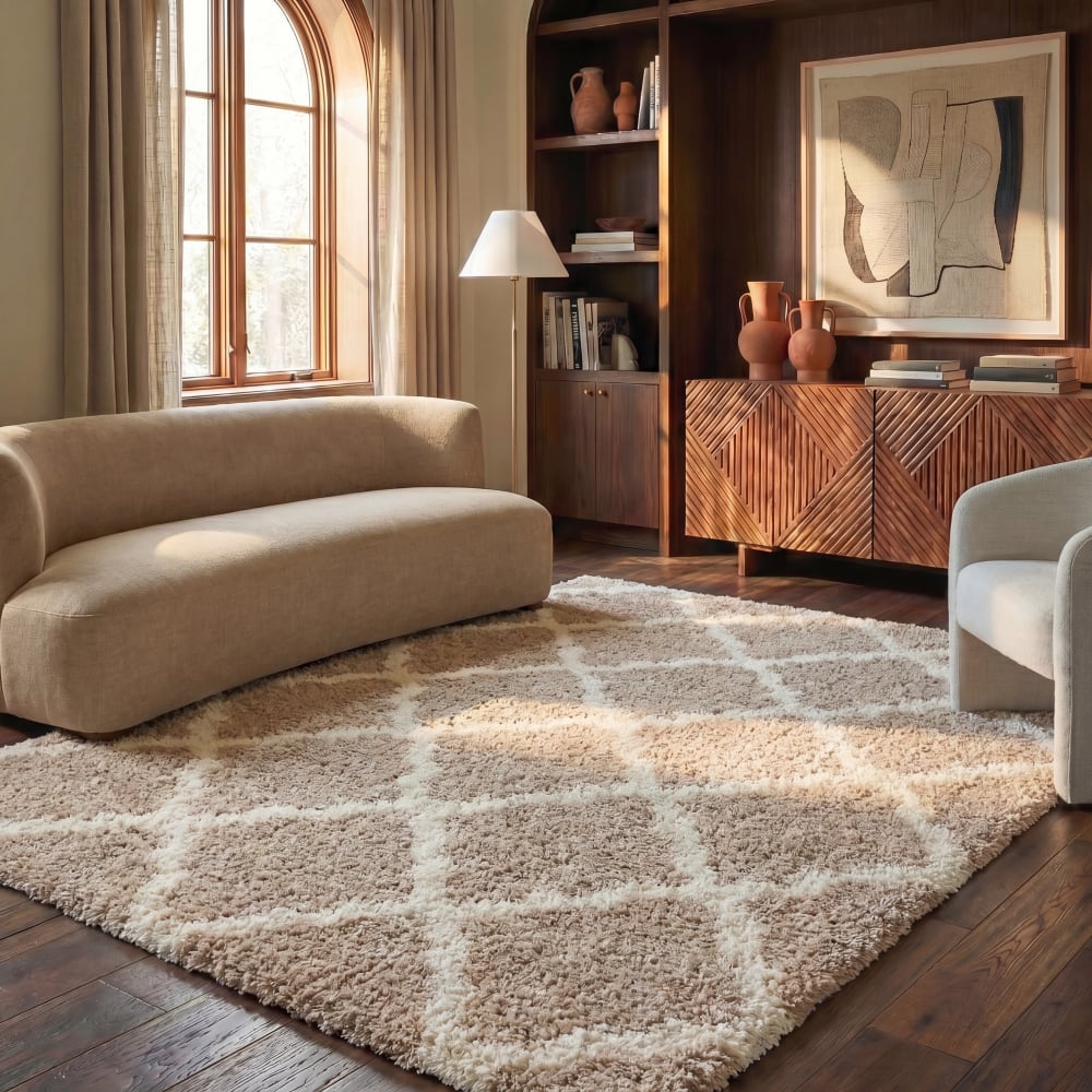 Safavieh Polypropylen-Teppich in Beige/Weiß, 155 x 229 cm style classic chic Beige Pp - Polypropylen