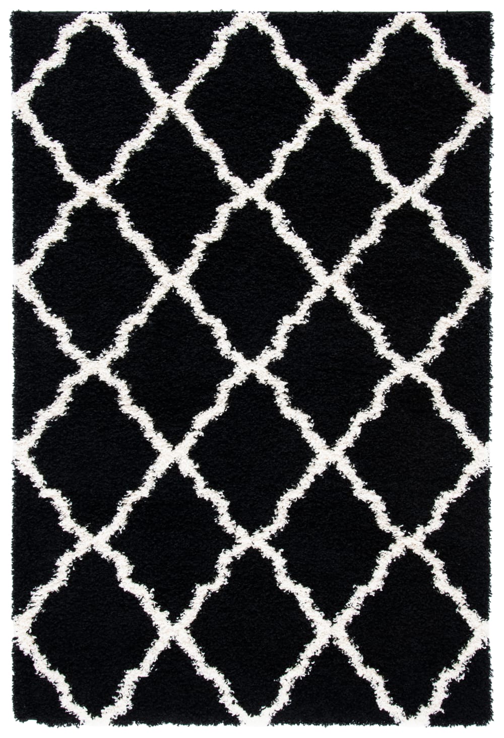 Tapis en polypropylène noir/blanc, 155 x 229 cm