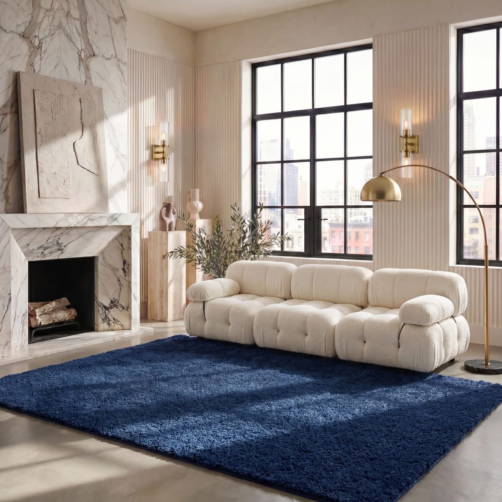 Safavieh Polypropylen-Teppich in Blau, 155 x 229 cm style classic chic Blau Pp - Polypropylen