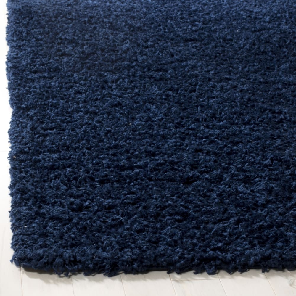 Tapis shag en polypropylène bleu, 155 x 229 cm — vue 4