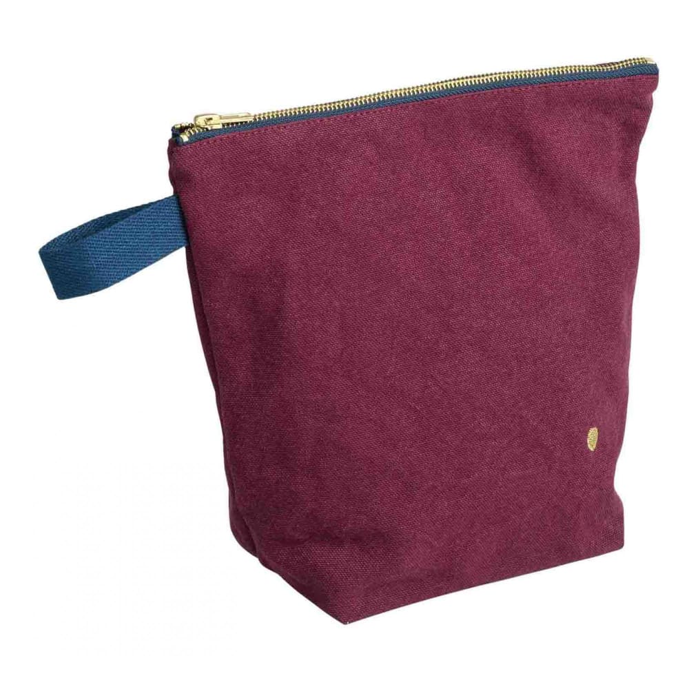 La Cerise sur le gâteau Kulturtasche aus Bio-Baumwolle Wine 28x23x10 cm Rot Baumwolle