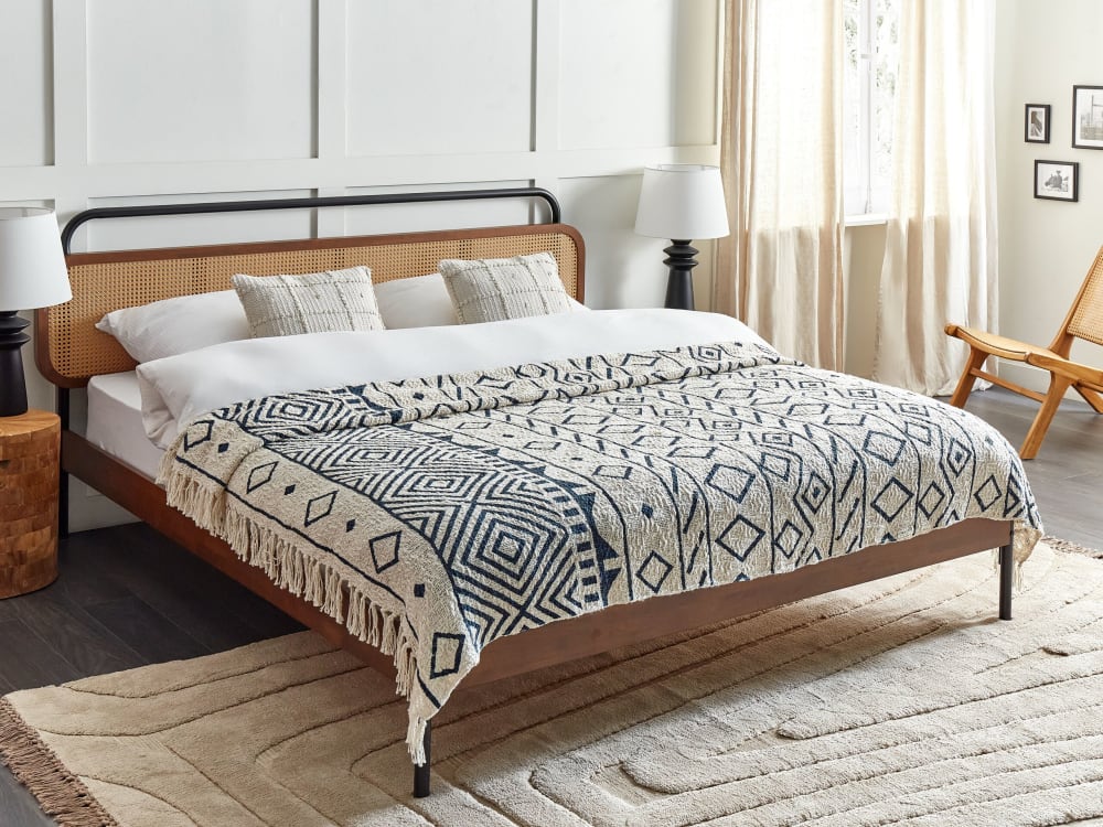 Kuscheldecke aus Baumwolle 220 x 200cm, beige - Maisons Du Monde