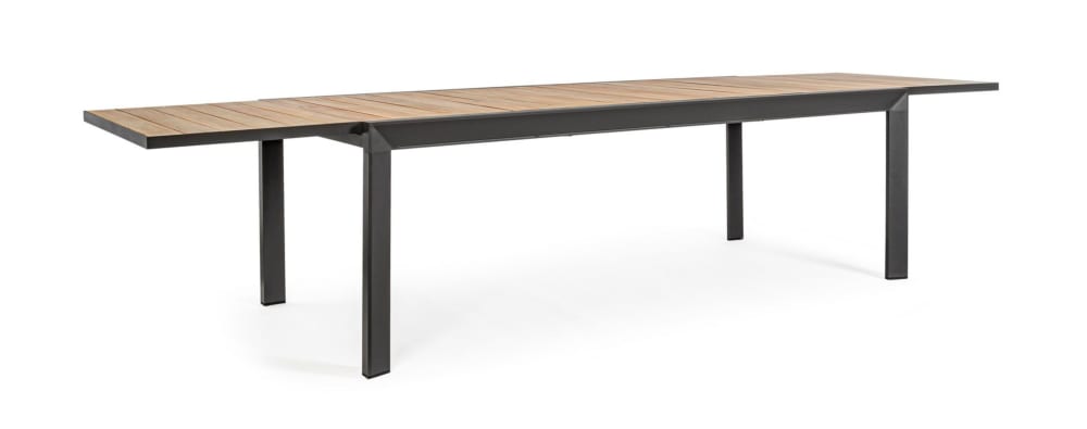 Table en aluminium avec - plateau