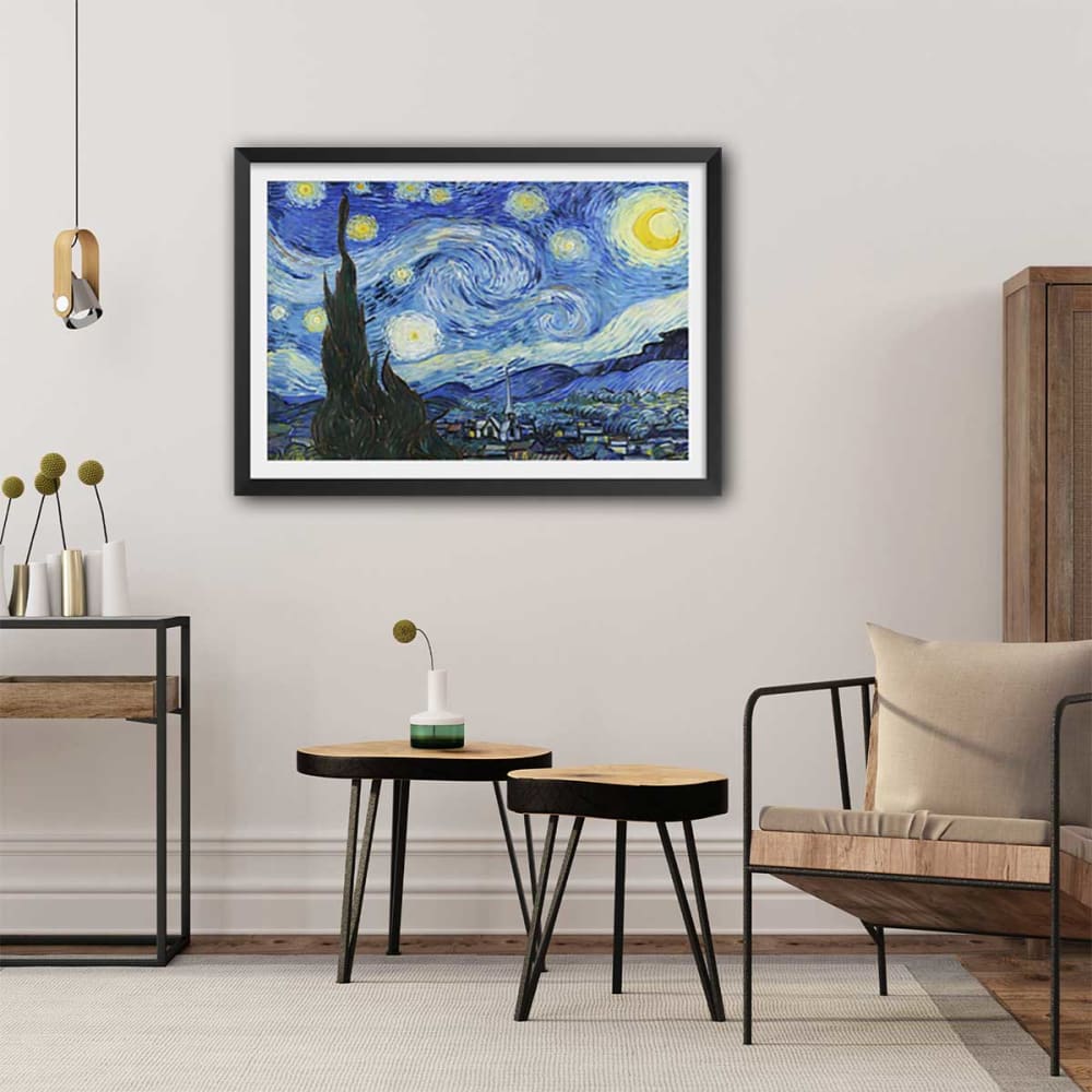 Poster Sternennacht - Vincent Van Gogh 60x40cm - Maisons Du Monde