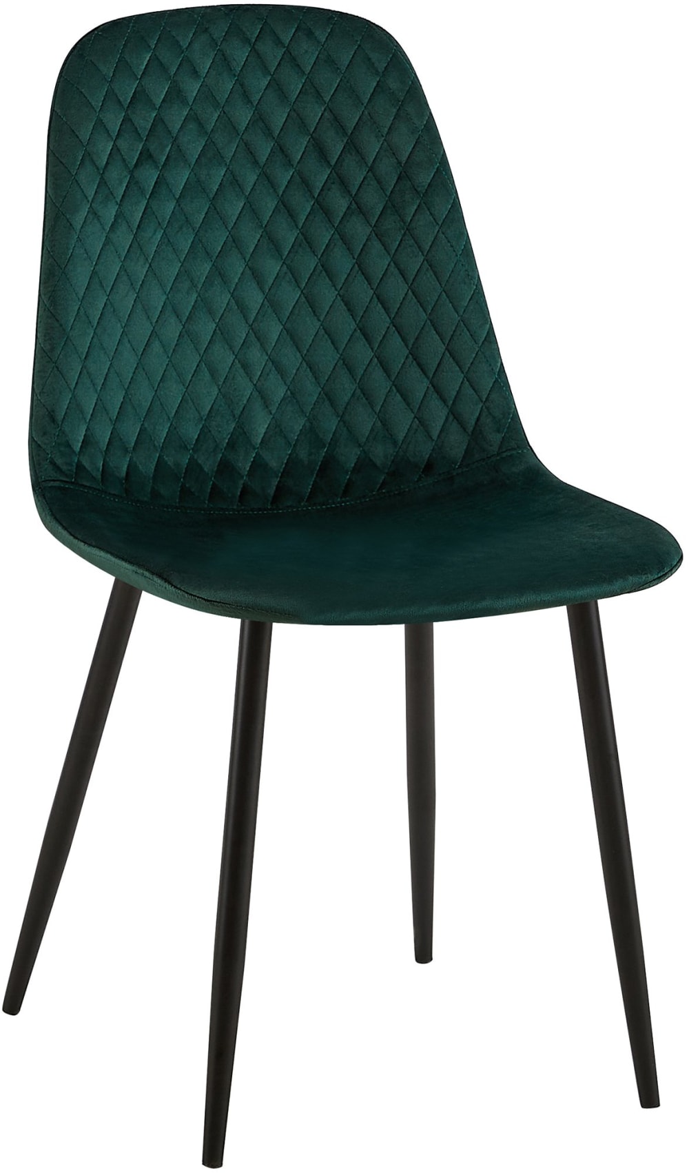 CLP Esszimmerstuhl mit Metallgestell und Sitz aus Samt grün style modern - Samt