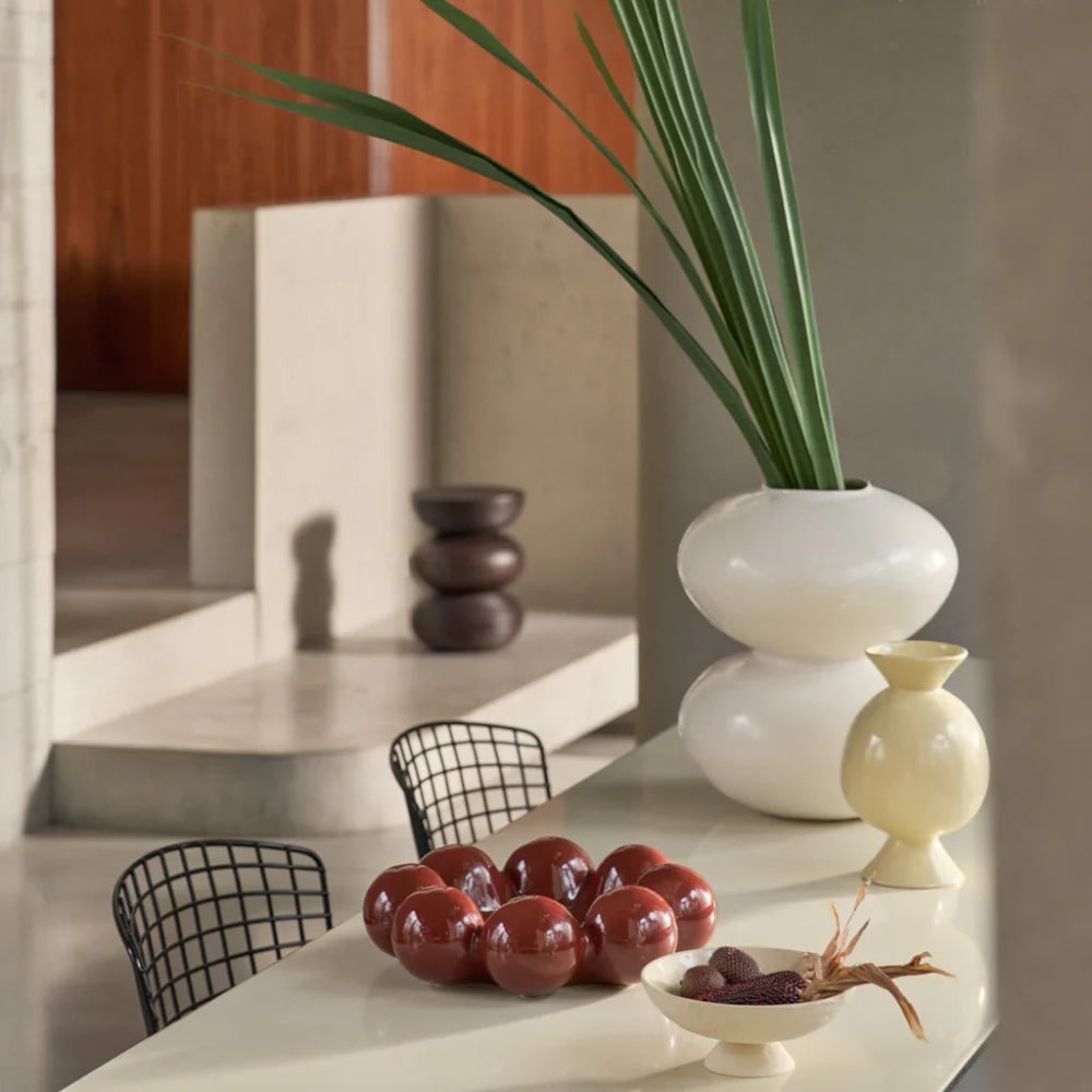 Vase aus Keramik beige Ø 34 * 41 cm - Maisons Du Monde
