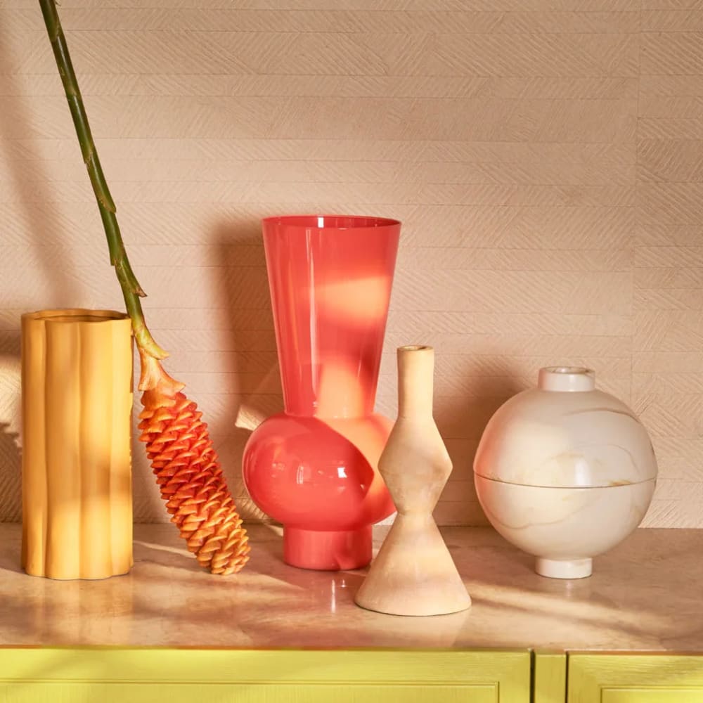 Vase aus Glas rosa Ø 19.5 * 38.5 cm - Maisons Du Monde
